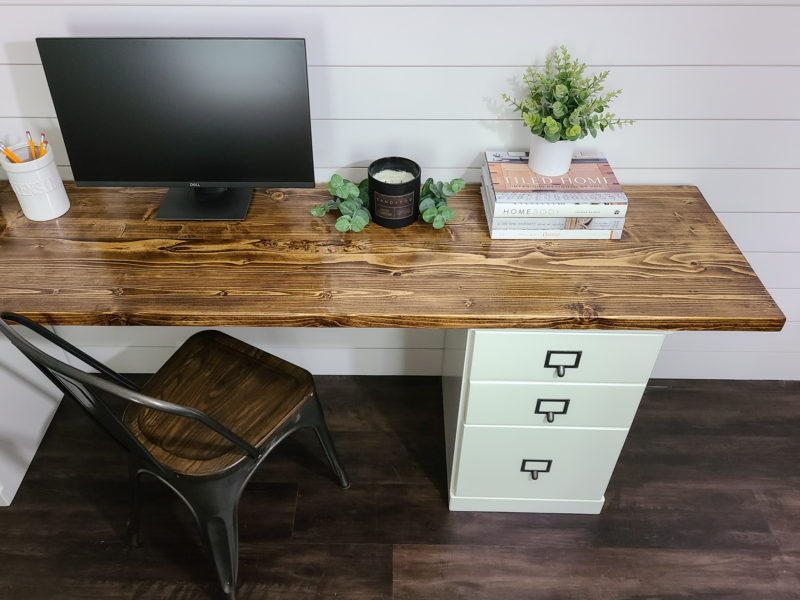 HOW TO MAKE A FILING CABINET DESK - Simply Aligned Home