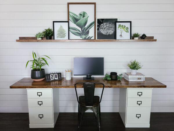 HOW TO MAKE A FILING CABINET DESK - Simply Aligned Home