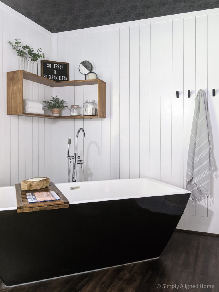 Floating Shelves for a Shower - Bathroom Remodel Finishing Touch 