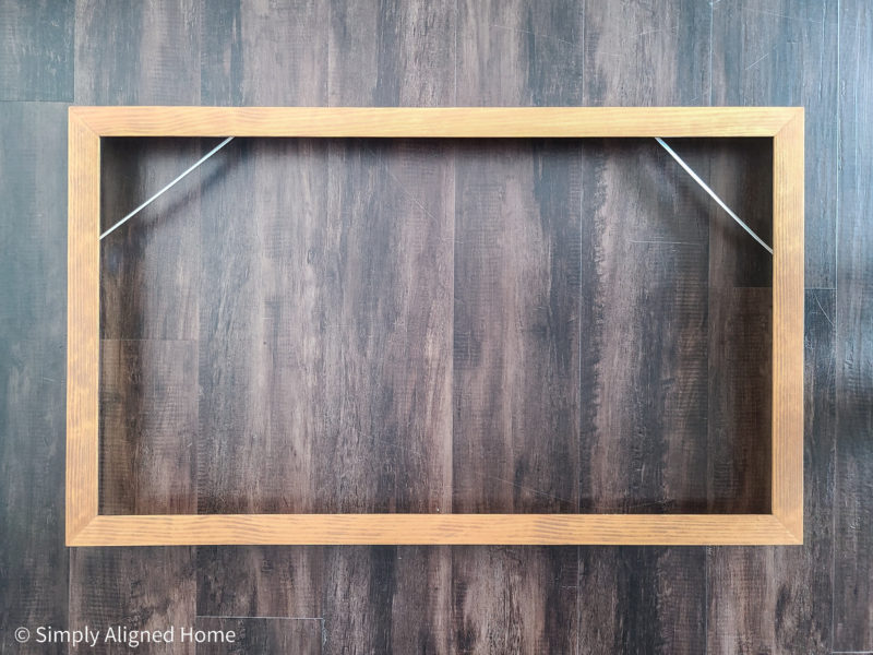HOW TO MAKE A LIGHTWEIGHT CUSTOM TV PICTURE FRAME Simply Aligned Home