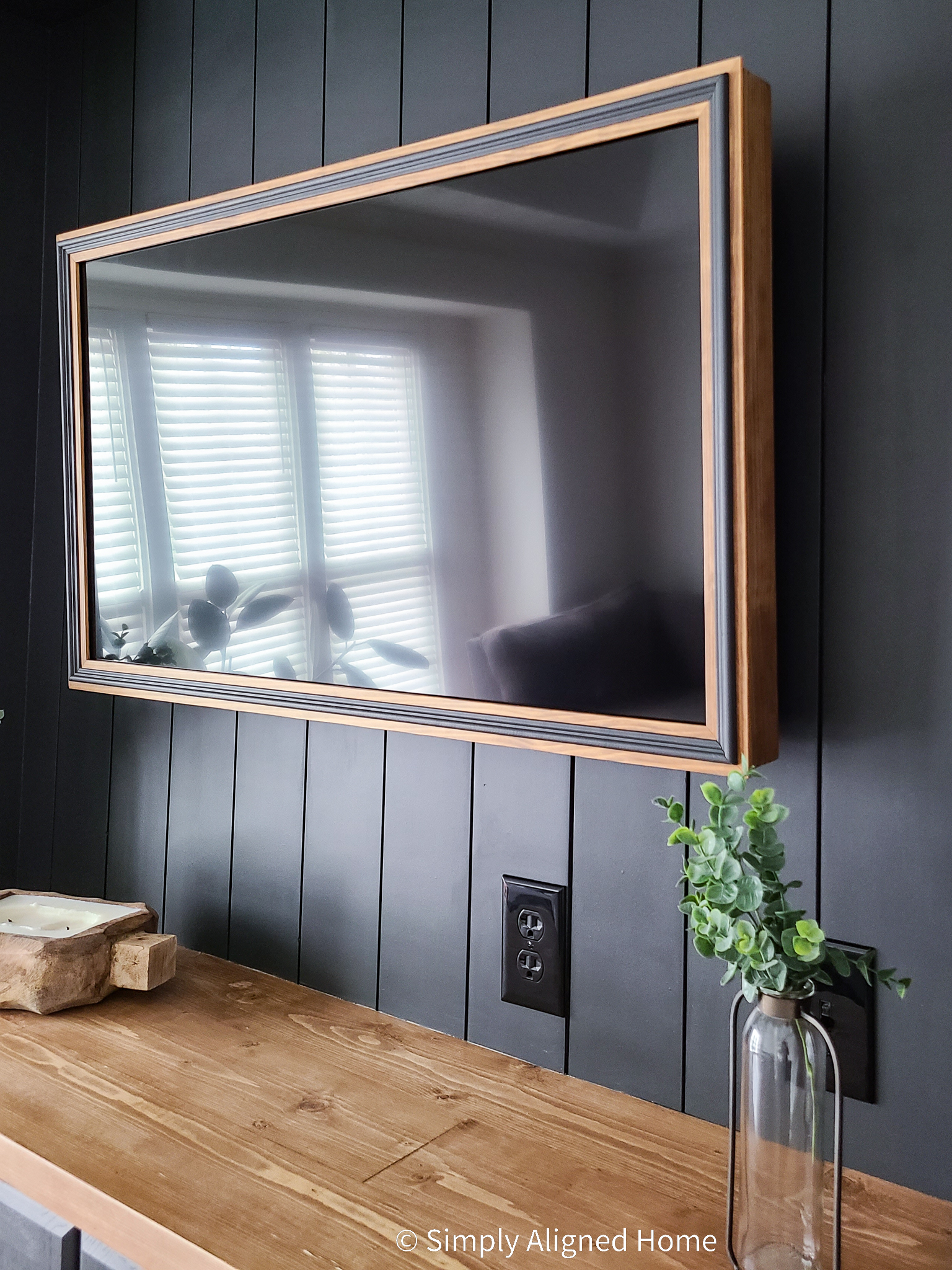 Add a Simple, Stick-On Mirror Frame
