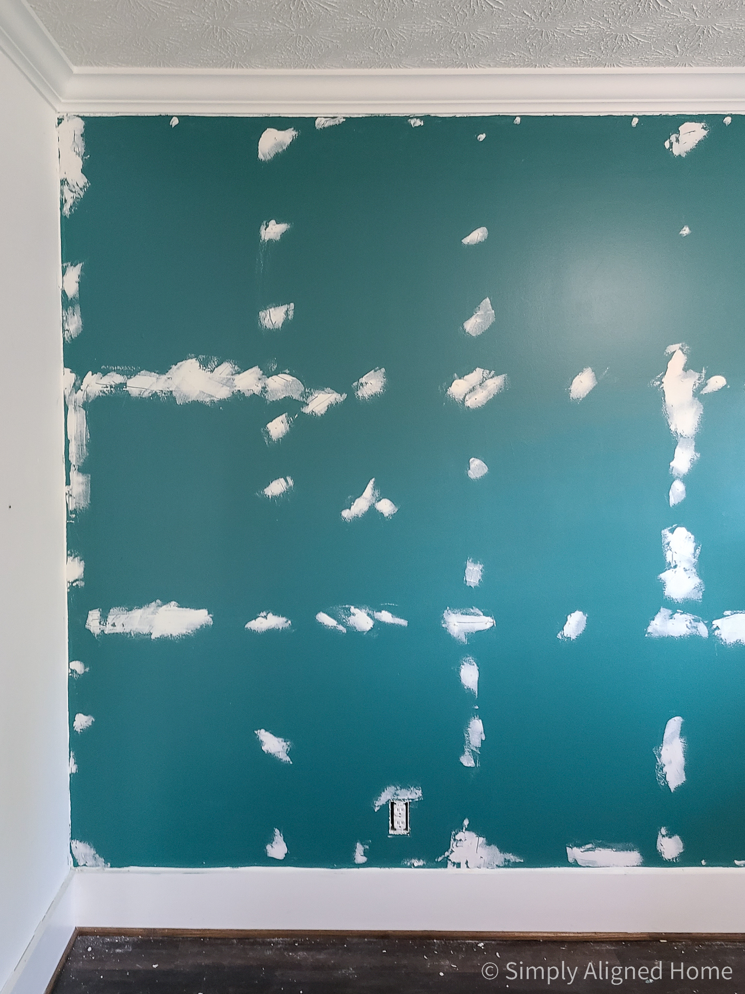 HOW TO REMOVE AN ACCENT WALL AND REPAIR DRYWALL DAMAGE - Simply Aligned ...