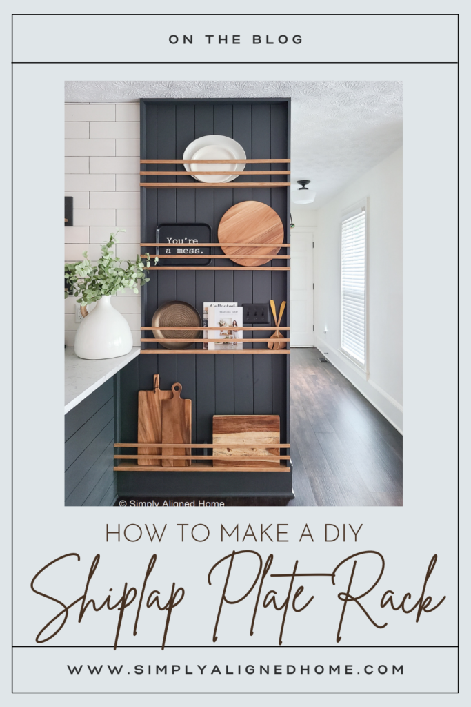 DIY Plate Rack Accent Wall