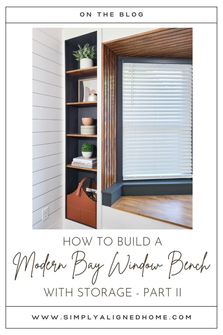 HOW TO BUILD A MODERN BAY WINDOW BENCH WITH STORAGE PART II Simply