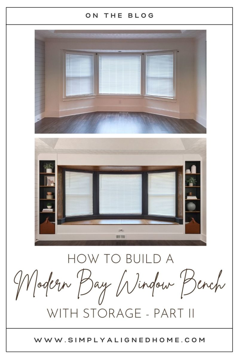 HOW TO BUILD A MODERN BAY WINDOW BENCH WITH STORAGE PART II Simply