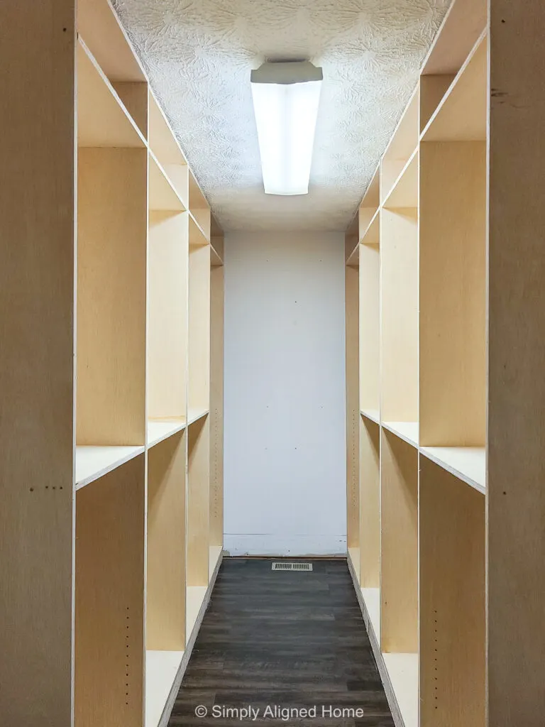 plywood closet