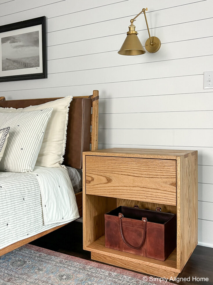 HOW TO MAKE A MODERN NIGHTSTAND WITH A DRAWER Simply Aligned Home