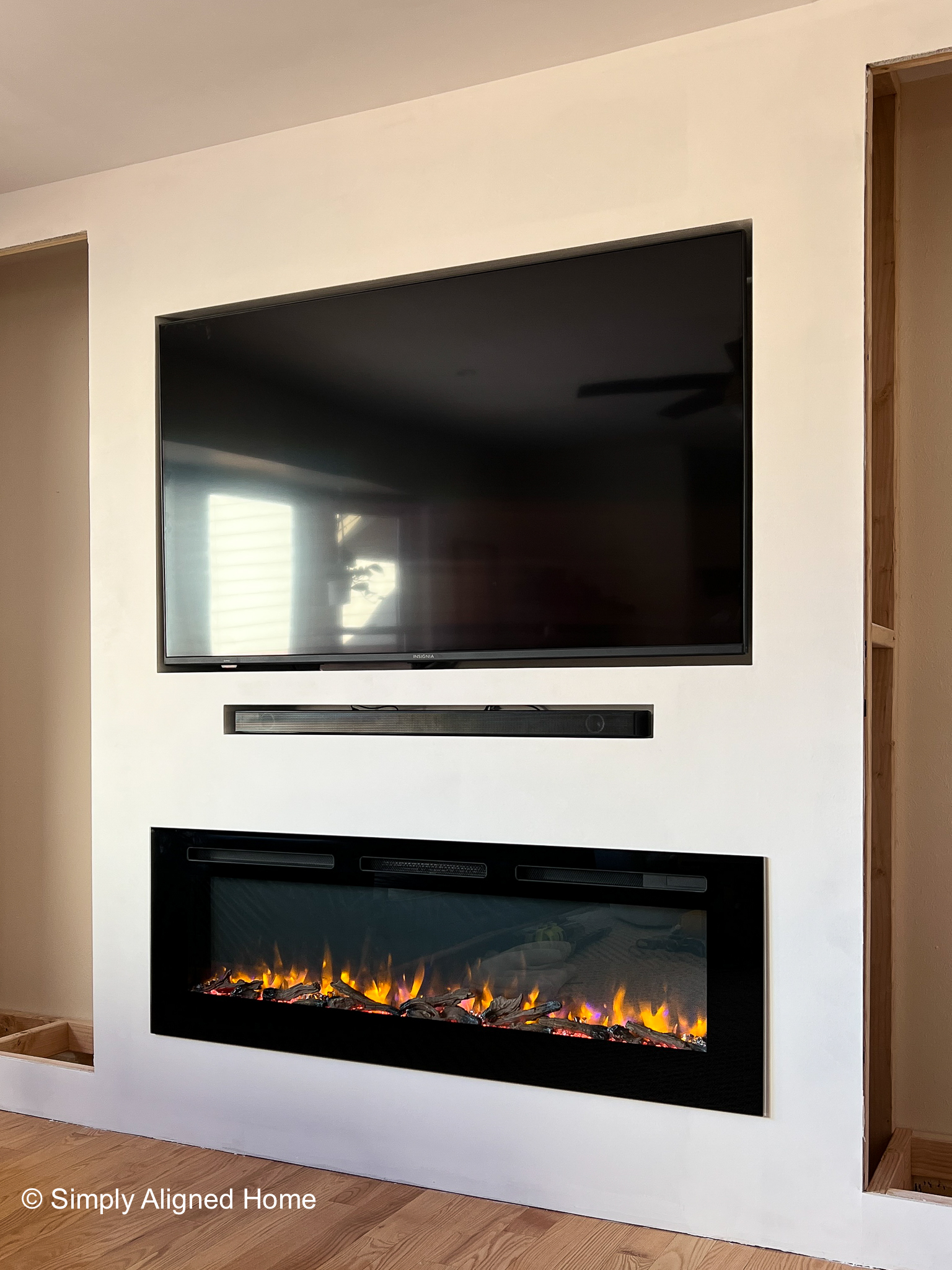 DIY ELECTRIC FIREPLACE BUILT-IN: How to Frame and Install the