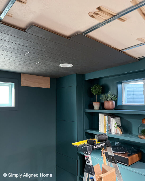 How I Elevated My Basement By Installing Armstrong WoodHaven Ceiling ...