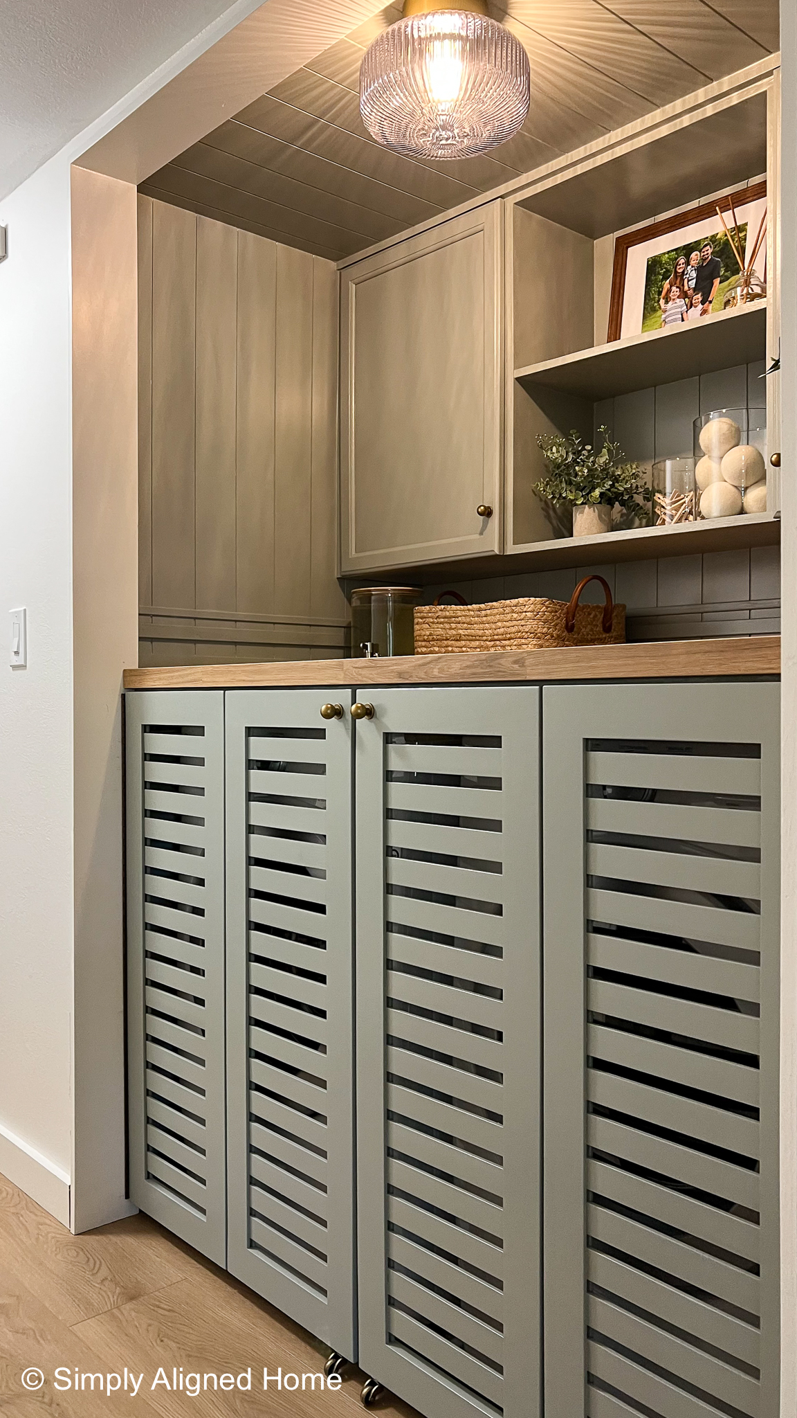 How I Upgraded My Small Laundry Room/Closet - Simply Aligned Home