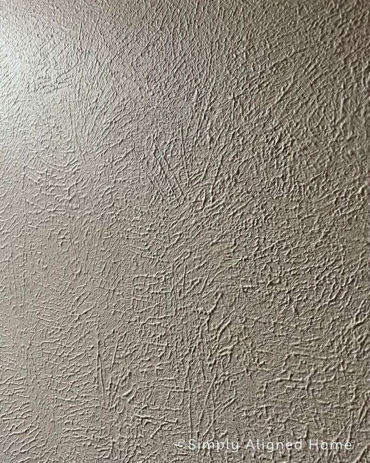 How To Skim Coat Textured Walls: DIY Smooth Walls - Simply Aligned Home