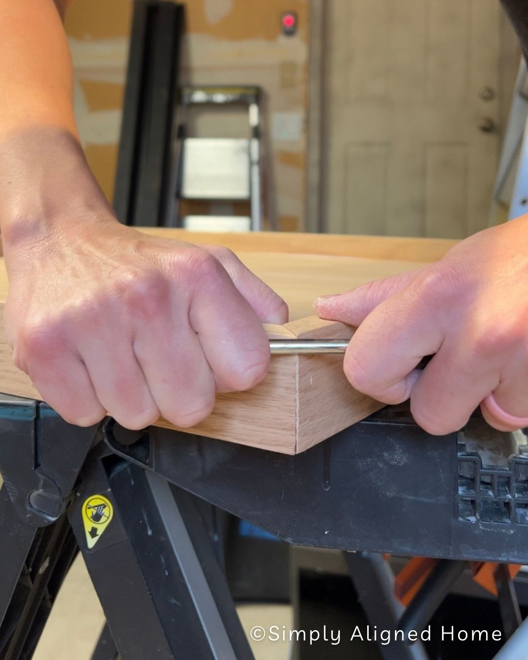 How To Make A DIY Large Serving Tray - Simply Aligned Home