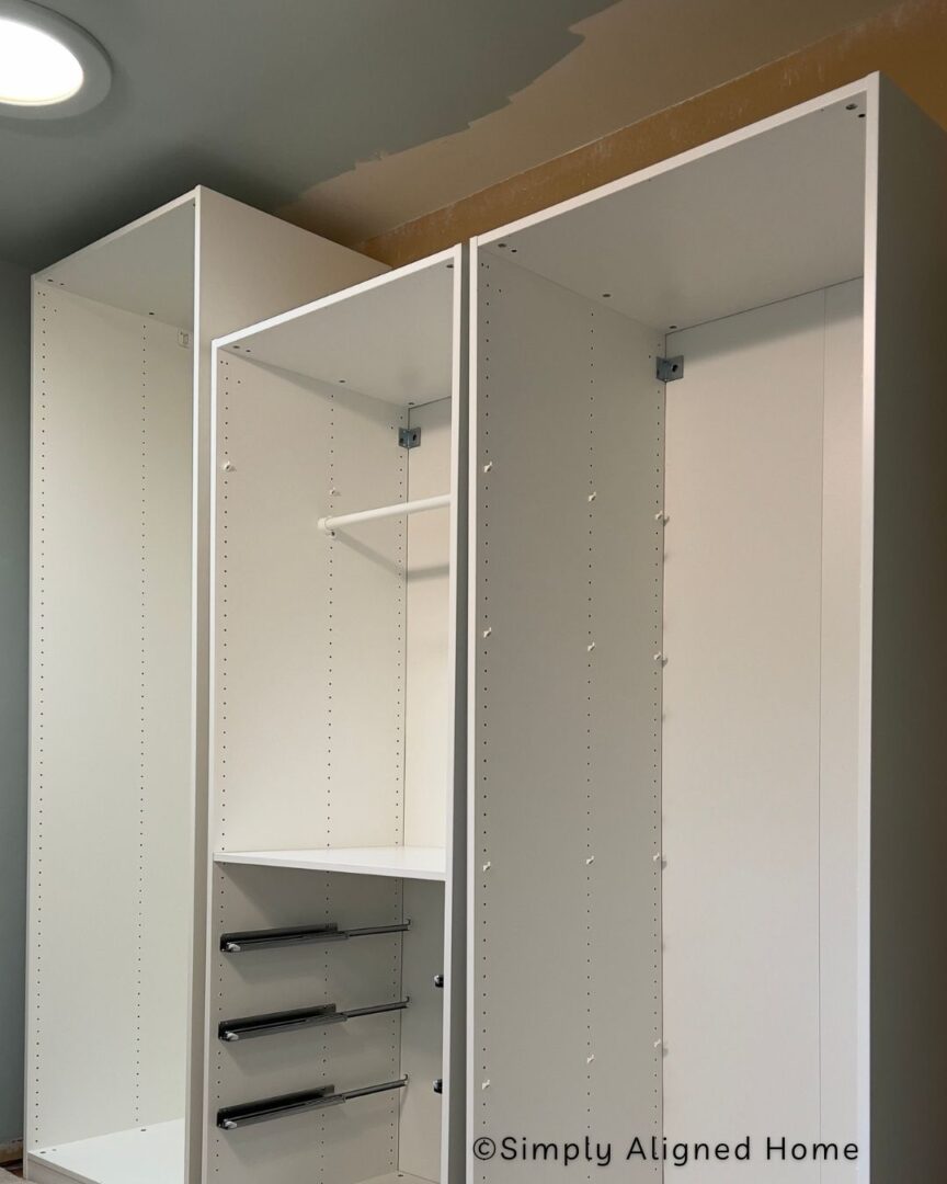 DIY IKEA Pax Closet Hack Featuring Custom Slatted Doors - Simply ...