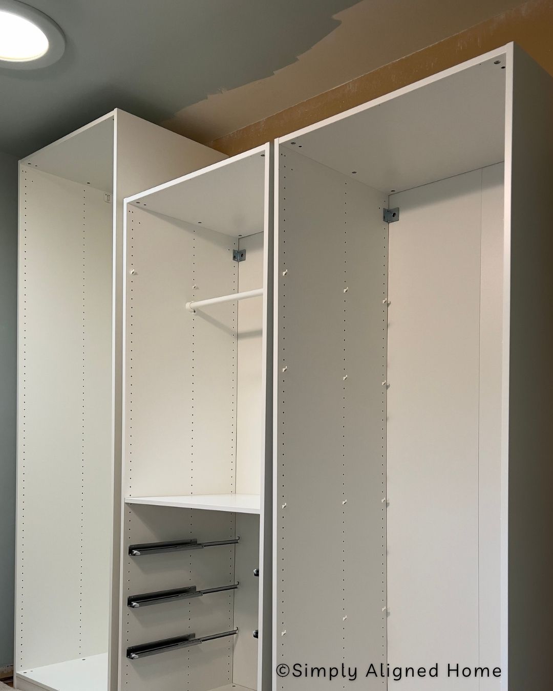 DIY IKEA Pax Closet Hack Featuring Custom Slatted Doors Simply