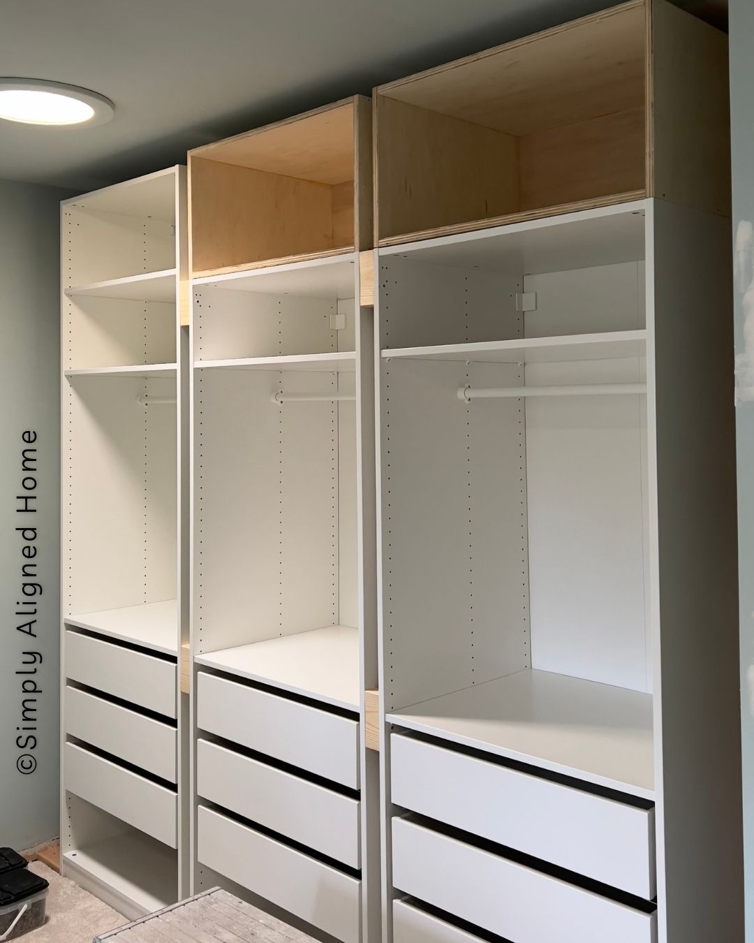 DIY IKEA Pax Closet Hack Featuring Custom Slatted Doors - Simply ...