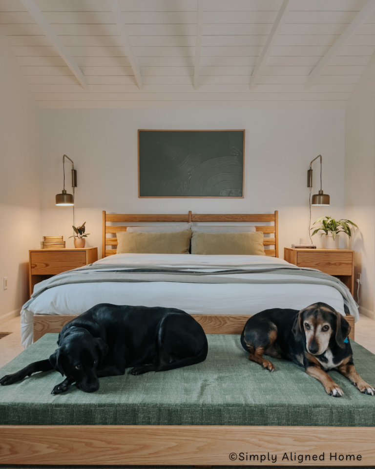 Picture of How To Build A Extra Large Elevated Dog Bed - Simply Aligned Home
