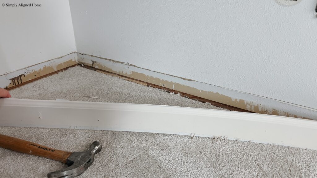 Removed baseboard.