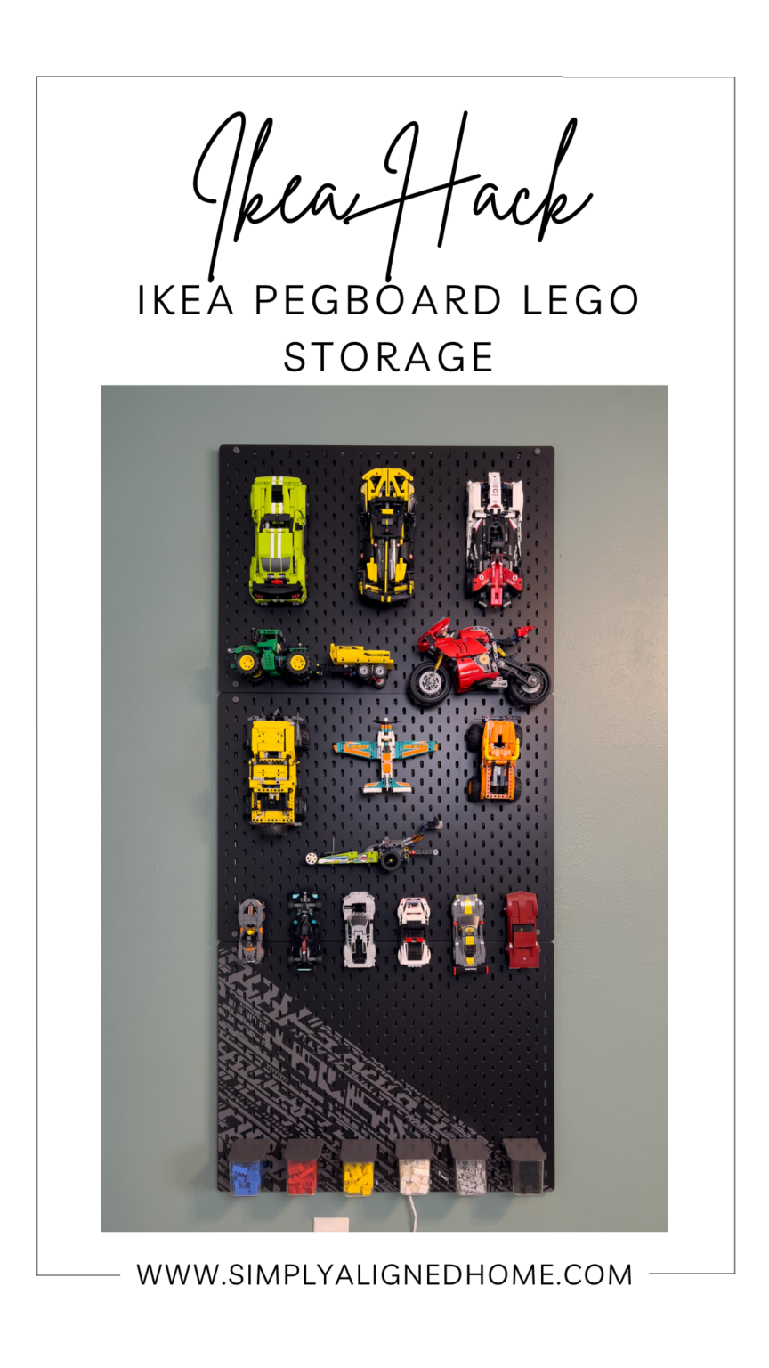 IKEA Hack: IKEA Pegboard LEGO Storage - Simply Aligned Home