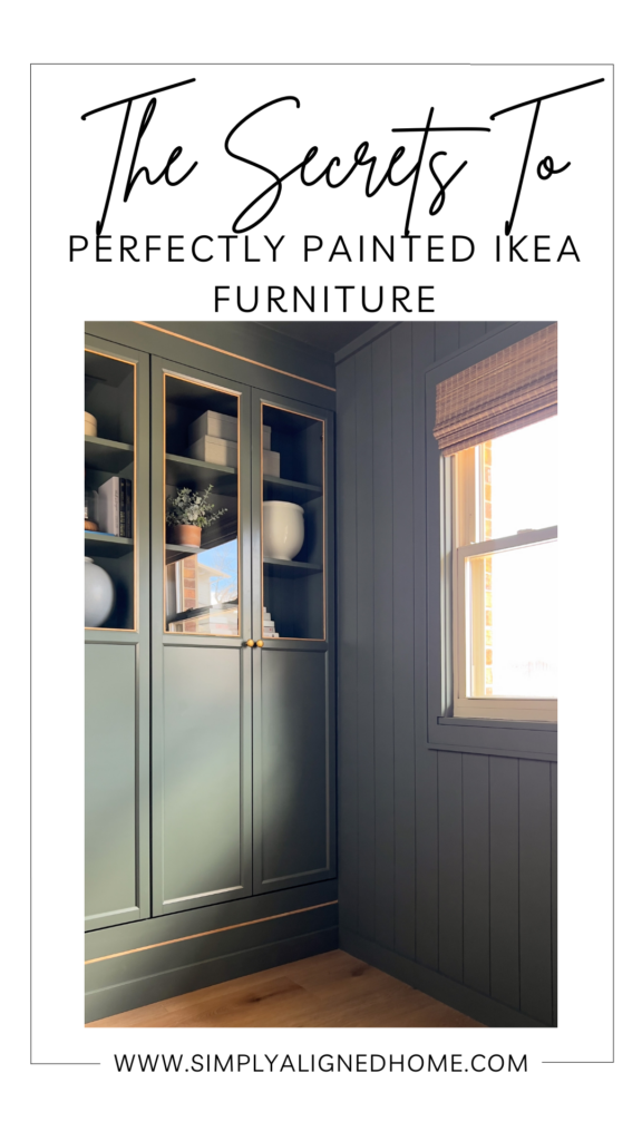 Pinterest Pin for painting IKEA furniture. 