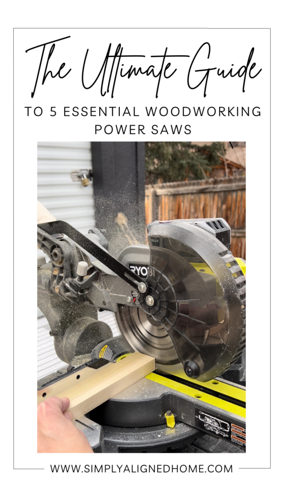 Pinterest pin for top 5 power saws.