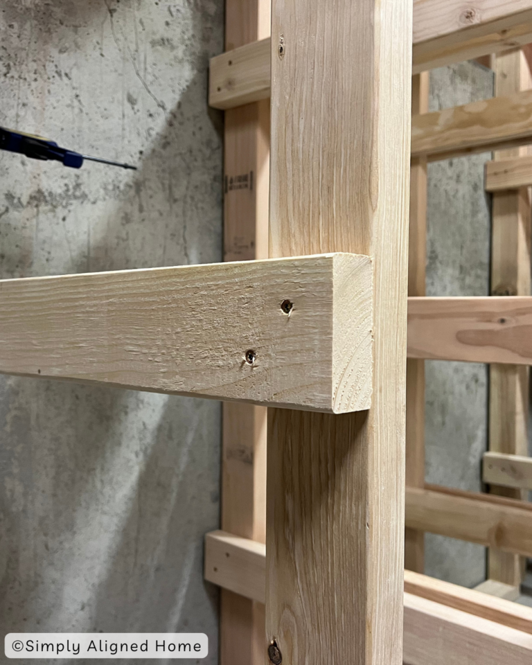 How To Build A DIY Tote Storage Rack - Simply Aligned Home