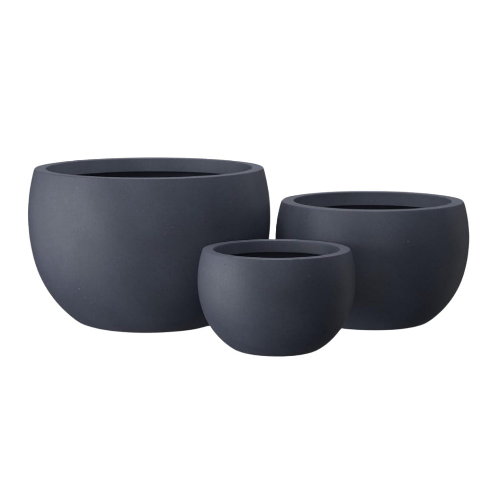 Kante Black Planter Set