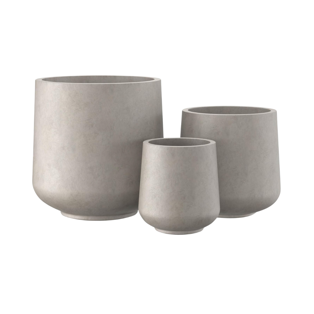 Kante Weathred Concrete Planter Set