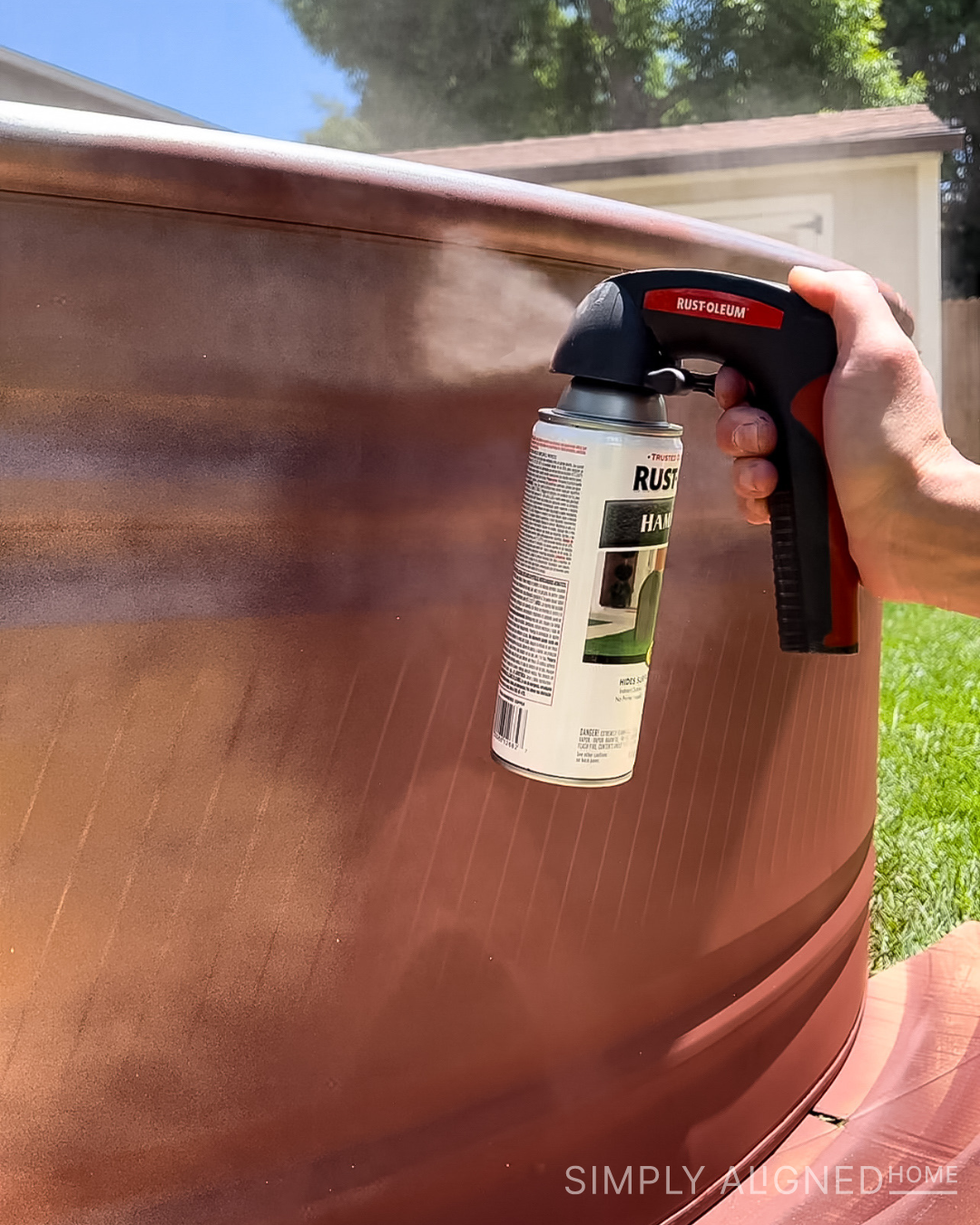 DIY Stock Pool Spray Paint